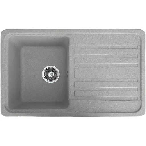 Гранитная кухонная мойка Romzha Regula 76 Seda (602) с крылом - фото 1