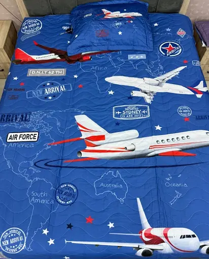 Комплект постельного белья с летним одеялом Laura Grand 100% котон - полуторный набор с наволочкой - фото 1