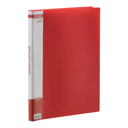 Папка пластиковая A4 с боковым прижимом BM.3401-99 JOBMAX (4823078952042) Красный - фото 1