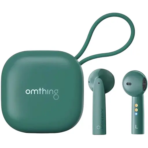 Бездротові навушники 1MORE Omthing Air Free Pods, BT5.0, ENC, Qi, TWS, 400mAh, 5h, (EO005) green UA UCRF