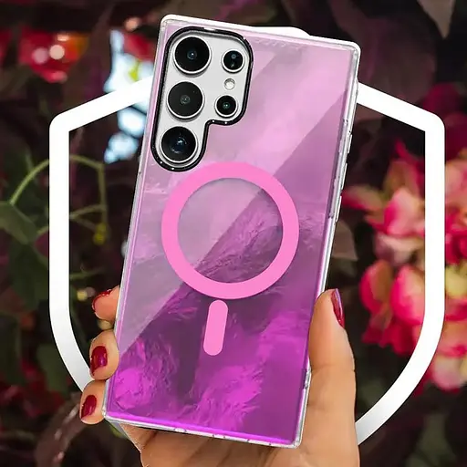 Чохол Epik TPU Shiny Mountain (MagFit) для Samsung Galaxy S24 Ultra Pink - фото 4