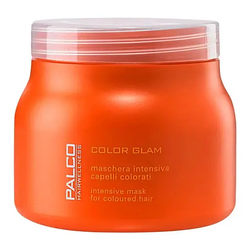 Маска для окрашенных волос с витамином Е и маслом семян льна Palco Color Glam 500мл профессиональная косметика - фото 1
