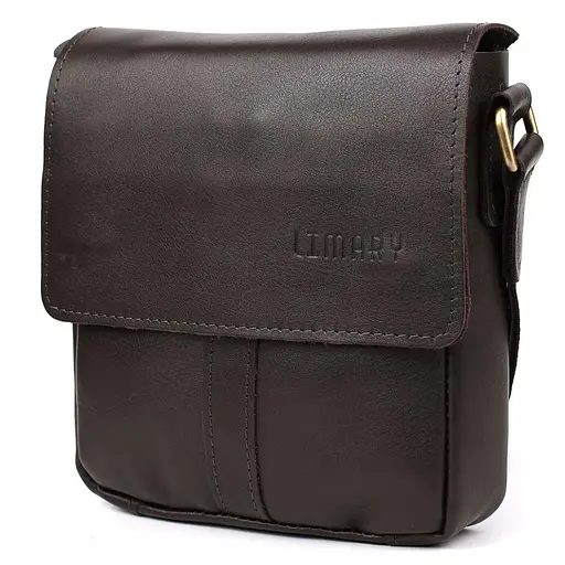 Шкіряна чоловіча сумка через плече LIMARY 22х18х5 см nsa0001262 - фото 1