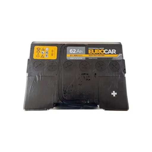 Акумулятор автомобільний EUROCAR 6СТ-62АЗ (0) (-/+) (L2) 600А12V (E) - фото 3