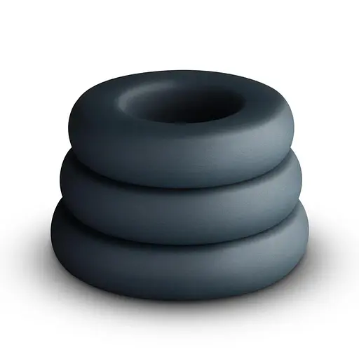 Набір ерекційних кілець Boners 3-Piece Hefty Cock Ring Set - фото 3