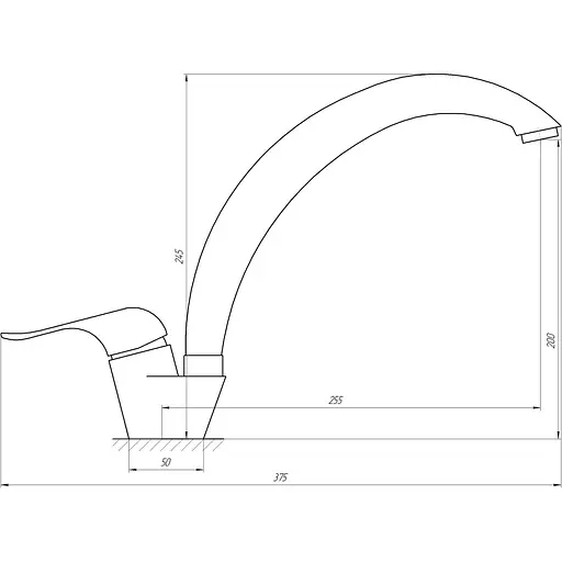 Змішувач для кухні Globus Lux LEON SL-203S - фото 4