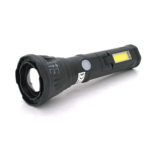 Ліхтар переносний PT-8182, 3+1 режими, 1+COB, вбудований акумулятор, USB кабель, Box