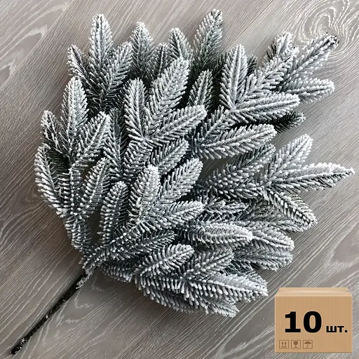 Гілка ялинки штучна Hvoya Classic засніжена 60 см 10 шт. - фото 2