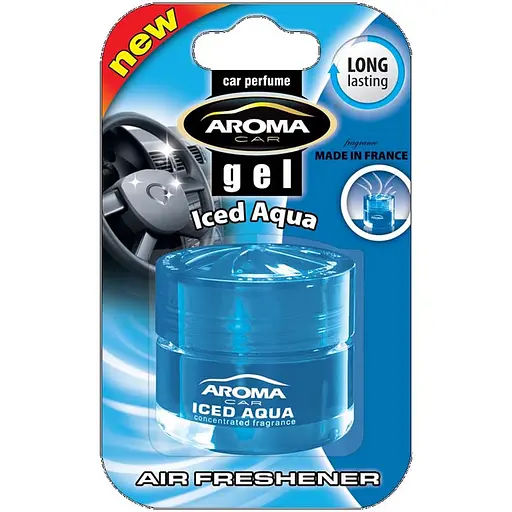 Ароматизатор Aroma Car Gel Iced Aqua гелевый 50г (63171)