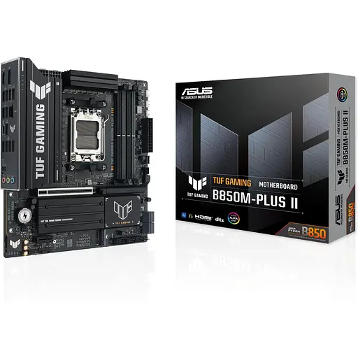 Материнская плата Asus TUF Gaming B850-PLUS II sAM5 B850 4xDDR5 M.2 HDMI DP mATX - фото 7