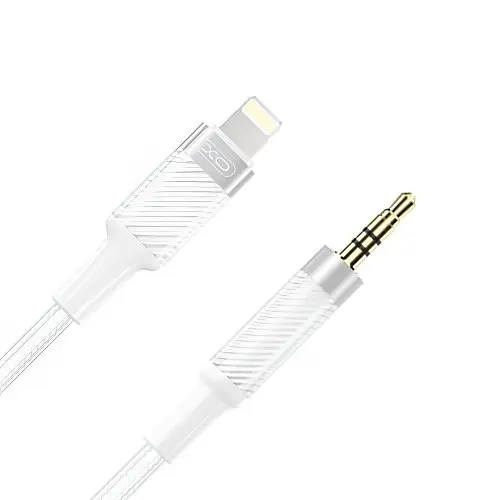 Адаптер XO NB-R279A IP to 3.5 Brushed Clear Audio Cable Белый - фото 5