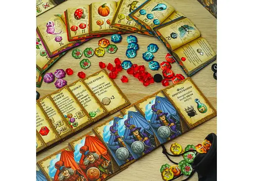 Настільна гра YELLOWBOX Пройдисвіти Кведлінбурга. Відьми-травниці (The Quacks of Quedlinburg. The Herb Witches) (укр.) (ПК002) - фото 9