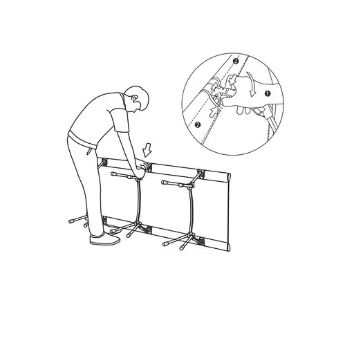 Кровать складная ультралегкая Naturehike NH19JJ006 алюминий (Зеленый) - фото 10