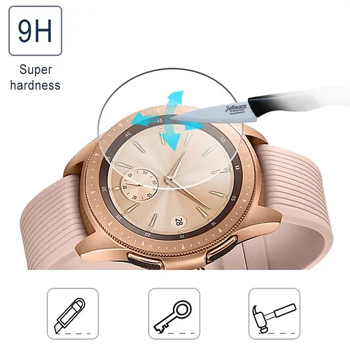 Закаленное стекло для часов Samsung Galaxy Watch 42 мм VSKEY, диаметр 30,5 мм - фото 2