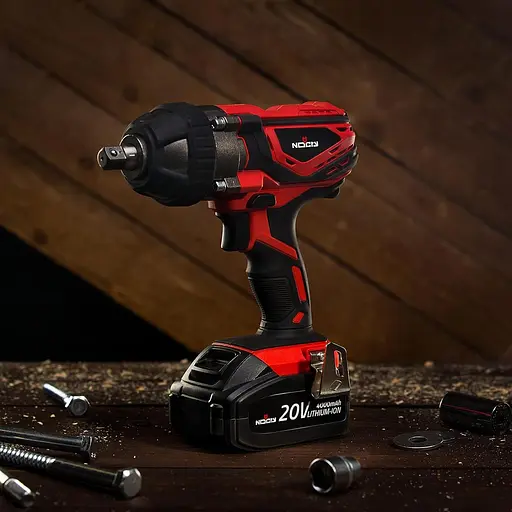 Комплект беспроводных ударных ключей NoCry 20 В - 300 футов-фунт (400 Нм) крутящий момент, 1/2-дюймовая зажимная наковальня, 2700 - фото 2