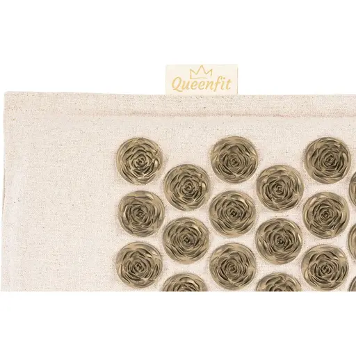 Коврик акупунктурный с подушкой Gymtek Queenfit беж - фото 7