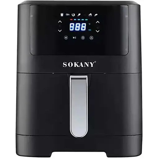 Аэрофритюрница безмасляная Sokany SK-8043 электрическая 8л с сенсорным управлением 2000Вт - фото 1