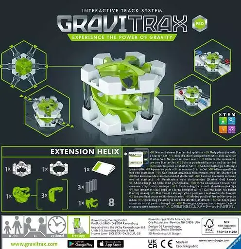 Додатковий набір до конструктора Ravensburger GraviTrax PRO Helix спіральний модуль для трас 270279 - фото 3