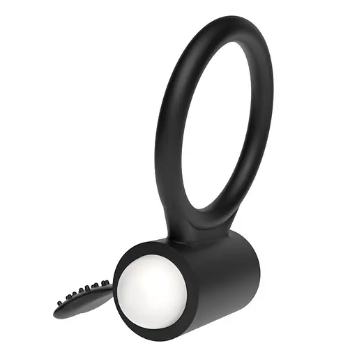 Виброкольцо Lovetoy Power Clit Cockring Heart черный - фото 6
