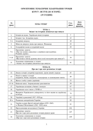 Вступ до історії України. 5 клас. Конспекти уроків - фото 4