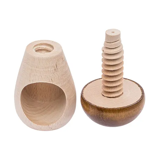 Винтовой деревянный орехокол «Гриб» с коричневой шапкой, Woodly 85953 - фото 8