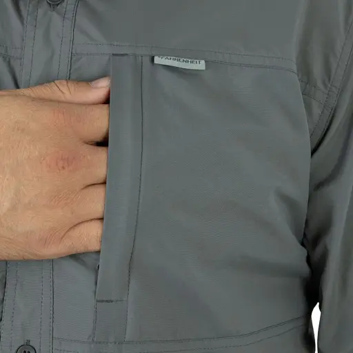 Сорочка Fahrenheit Solar Guard Light UPF 50+ XXL/R Graphite - фото 4