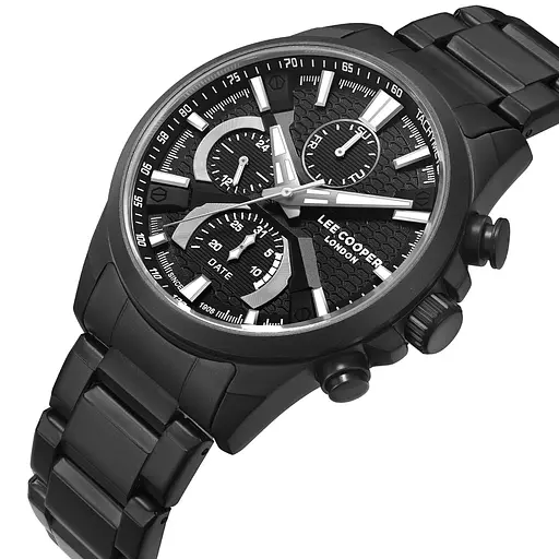 Наручний годинник чоловічий Lee Cooper Brighton Чорний (3446) - фото 2