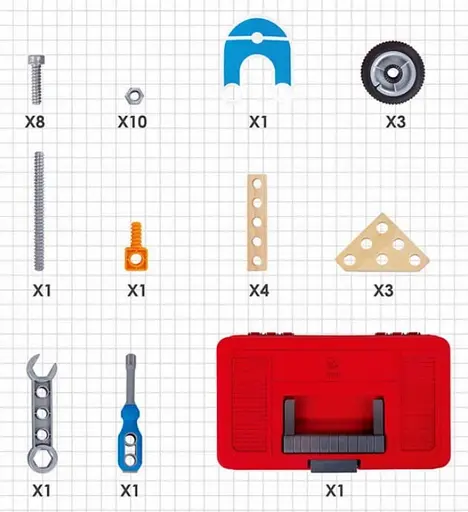 Конструктор Hape Мотоцикл 34 детали E3037 - фото 3