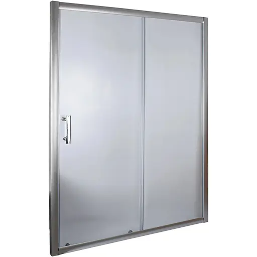 Душові двері Bravo Tormes 160FS 2 уп., універсальні, матовий, хром матовий - фото 1