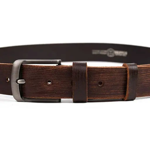 Ремінь LIMARY коричневий тертий цільний 130х4х0.4 см acs0032079 - фото 2