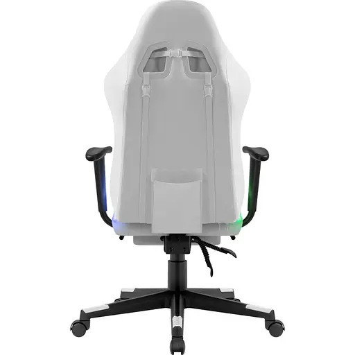 Кресло игровое Defender Watcher 60 мм Класс 4 RGB ПУ белое - фото 6