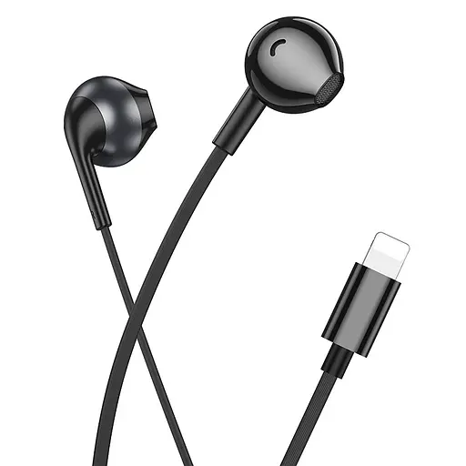 Наушники Hoco M115 Sagacious universal earphones with microphone iP черные - фото 3
