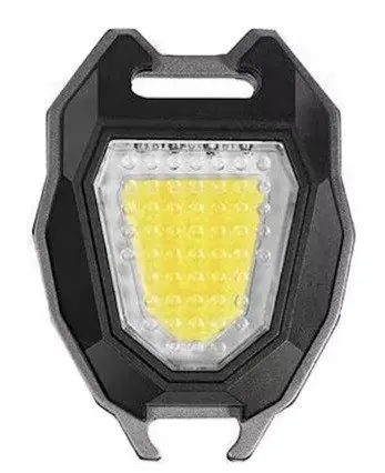 Мини фонарик брелок Multifunctional RB-441 COB белый желтый красный свет светильник с карабином открывашкой - фото 2