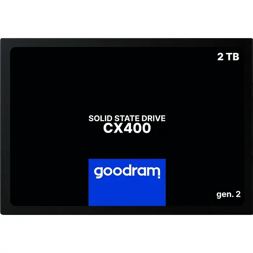 Накопичувач SSD GoodRam Sata 2.5 2TB CX400 GEN.2 SSDPR-CX400-02T-G2 (SSDPR-CX400-02T-G2) - фото 1