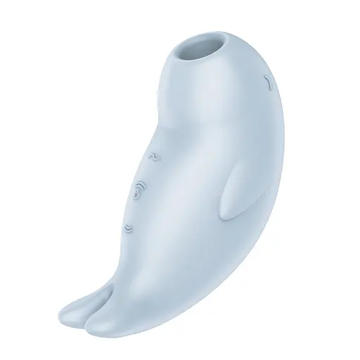 Вакуумний кліторальний стимулятор з вібрацією Satisfyer Seal You Soon блакитний - фото 3