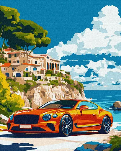 Набір для розпису по номерах Розкішний пейзаж, Ideyka, 40x50 см, КНО2906