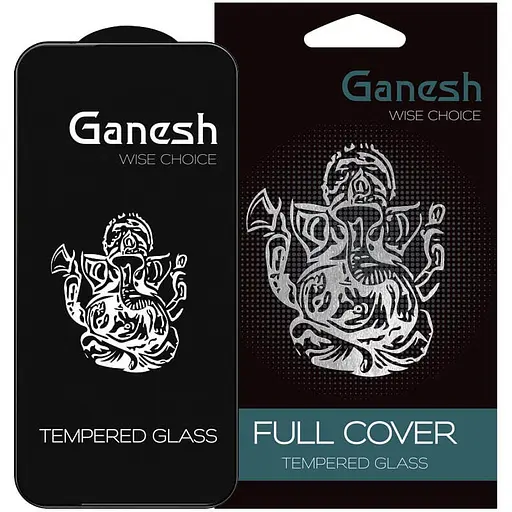 Захисне скло Ganesh Full Cover для Apple iPhone 15/16, 6.1 Чорний