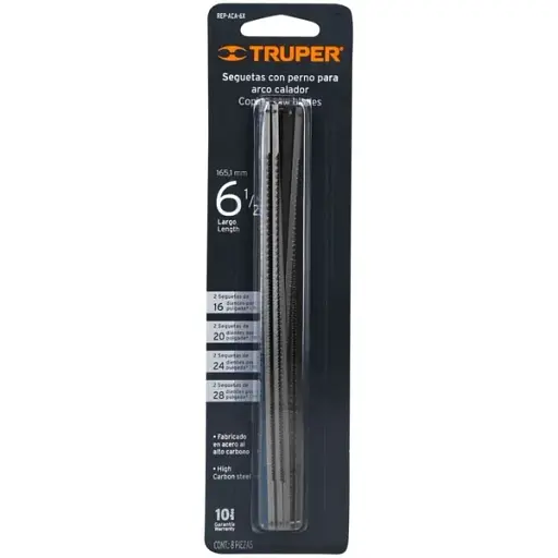 Набір змінних лез Truper для лобзика ACA-6X, 150 мм (REP-ACA-6X) - фото 1