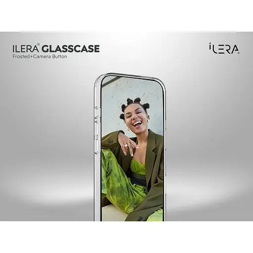 Чохол iLera GlassCase + Camera Button with MagSafe для Apple iPhone 17 Pro Max Frosted iLGlCFrCb17PrMx (150422) - фото 10
