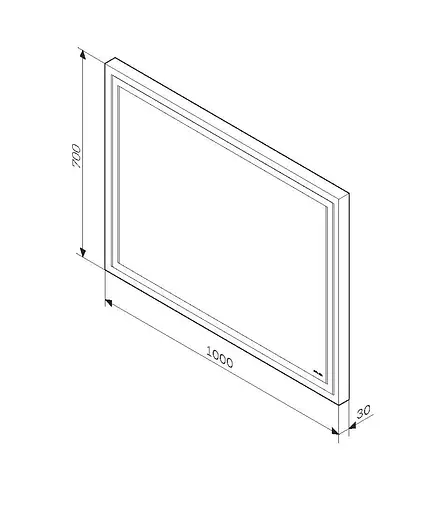Дзеркало AM.PM Gem 100 см з LED- підсвічуванням (M91AMOX1001WG38) - фото 6