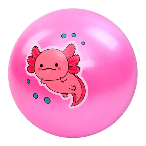 Мяч детский "Аксолотль" Bambi MS 3736(Pink) 9 дюймов, 60 грамм - фото 1