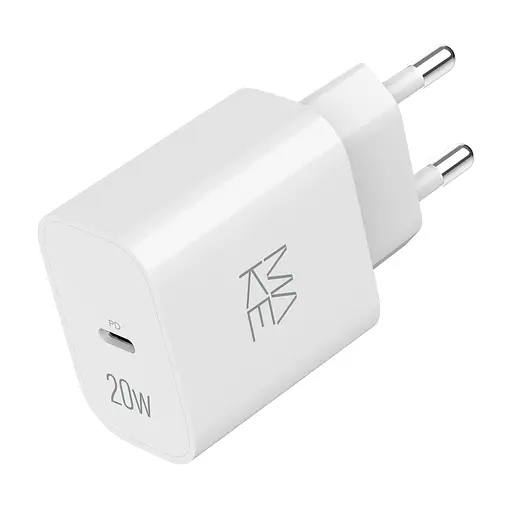 Зарядний пристрій мережевий MAKE 20W Type-C PD3.0 White - фото 2