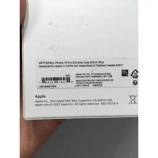 Оригинальный силиконовый чехол Apple Silicone Case MagSafe Storm Blue для iPhone 14 Pro (6.1") (MPTF3ZM/A) - фото 6