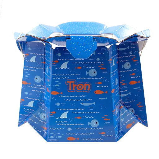 Розкладний одноразовий горщик для дітей Tron риби - фото 2