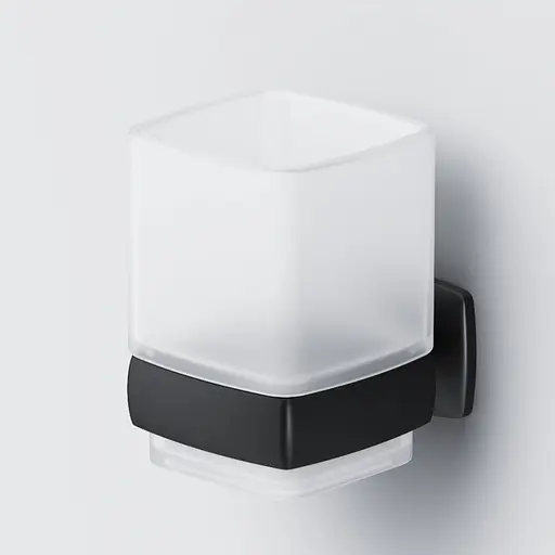 Склянка AM.PM Gem скляна підвісна black A9034322 чорний матовий - фото 3