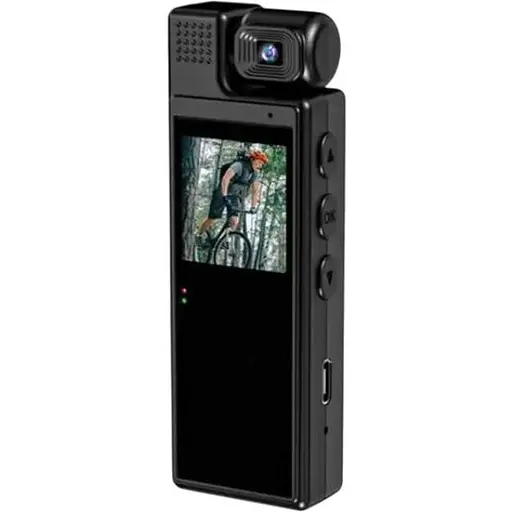 Видеокамера Dometic нагрудная Wi-Fi аккумуляторная боди камера с дисплеем 1.3 дюйма регистратор с фиксацией клипсой UKC L9