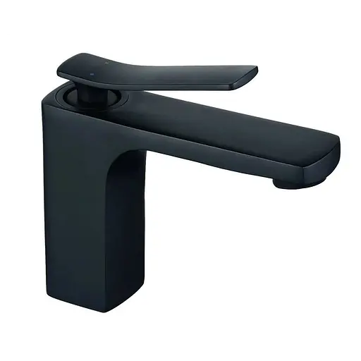 Смеситель для умывальника Rea Sonic черный низкий BAT-00852 Черный - фото 1