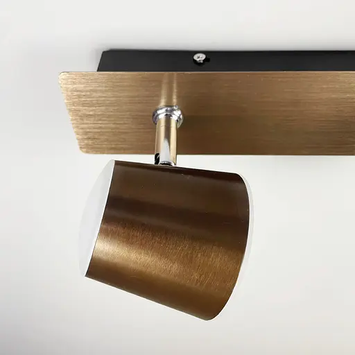 Коричневе LED бра Line F із двома регулюючими точками світла 32х14 см Арт. 8358/2 BCoffee - фото 4