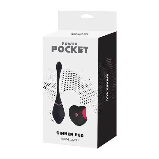 Віброяйце Toyz4lovers Ovulo Vivie, 17 см (чорний) - фото 1