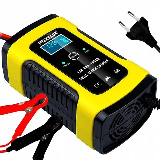 Автомобільний зарядний пристрій для акумулятора Foxsur 12V 5A - фото 2